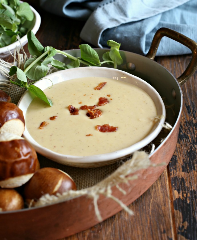 Hungry Couple Smoked Gouda Pretzel Cheese Dip