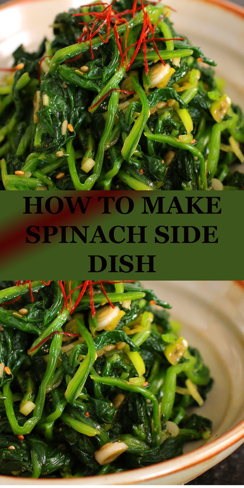 HOW TO MAKE SPINACH SIDE DISH