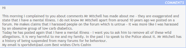 Chris Cashin complaints to this forum. Casin%2Brants%2Bon%2Band%2Bon