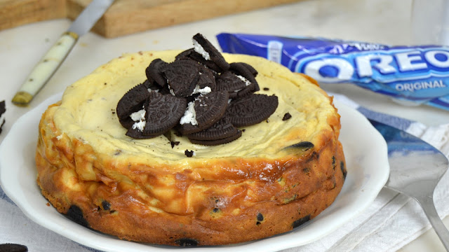 Tarta de queso con Oreo al horno