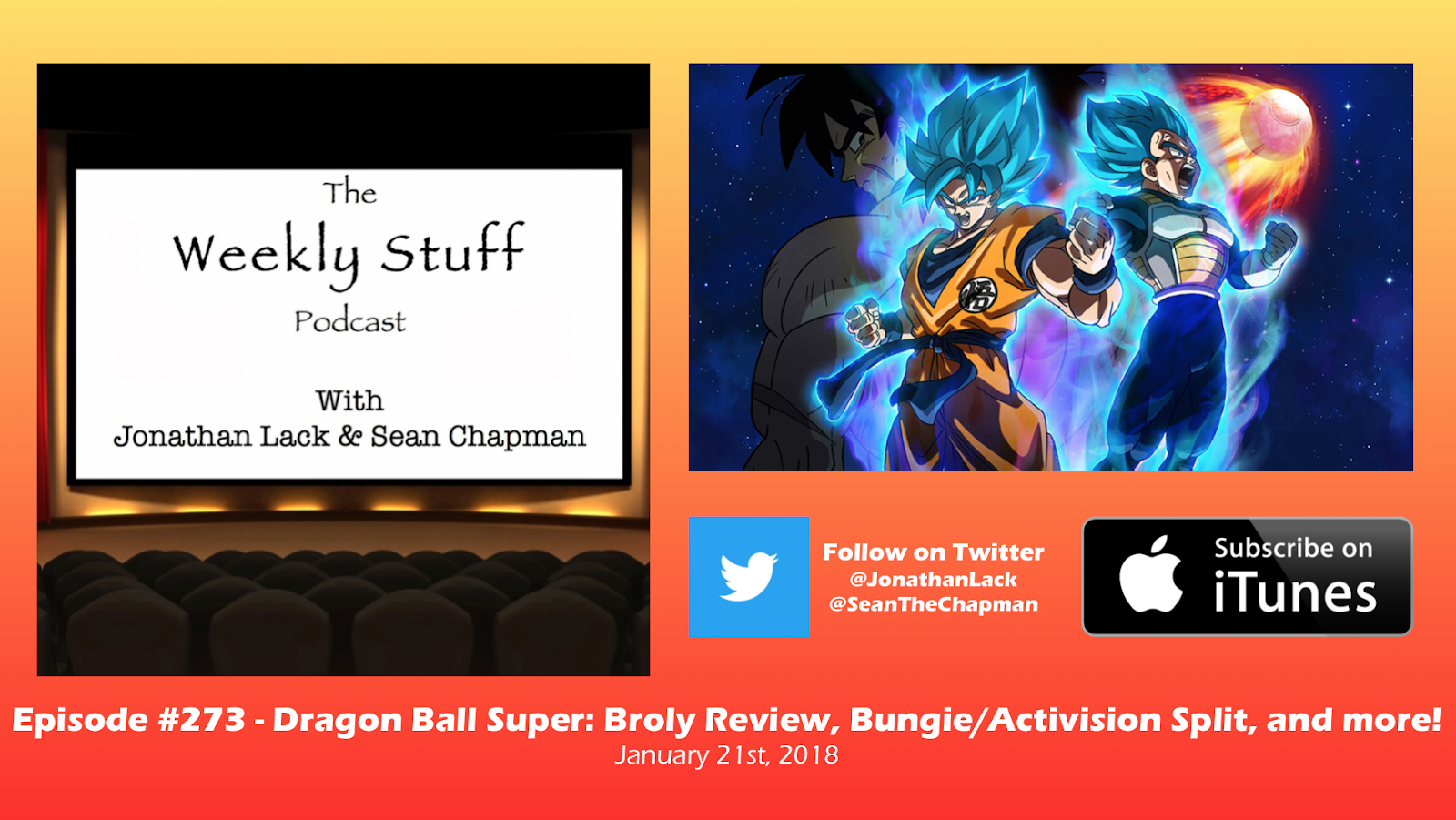 The Weekly Stuff Podcast 273 Dragon Ball Super Broly Review