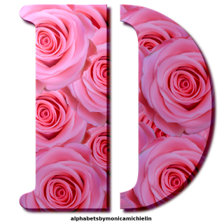 M. Michielin Alphabets: PINK ROSE ALPHABET ARMY LETTER, NUMBERS PNG ...