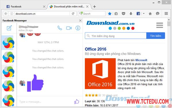 Tải phần mềm Facebook Messenger cho Firefox