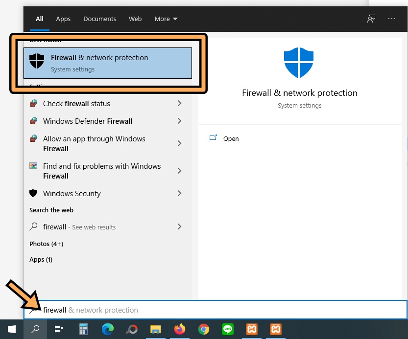 แก้ปัญหา Xampp เข้าผ่าน IP จากเครื่องอื่นไม่ได้ โดยการเปิด Firewall