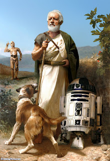 Obi Wan Kenobi and Droids
