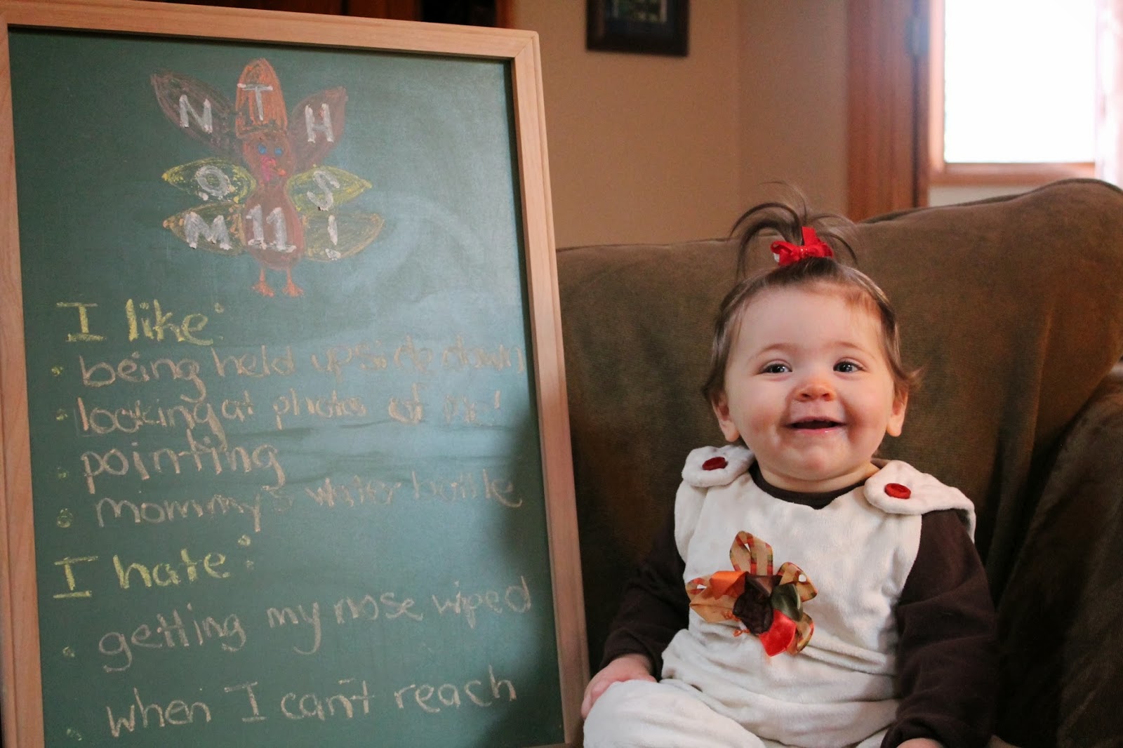 Claire is 11 Months! And Happy Thanksgiving!