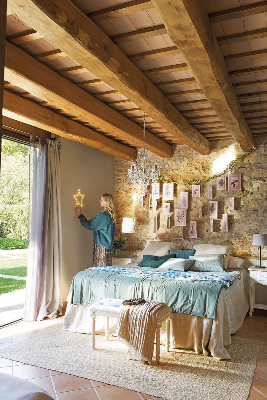 Natale Rustic Glam in una casa di campagna