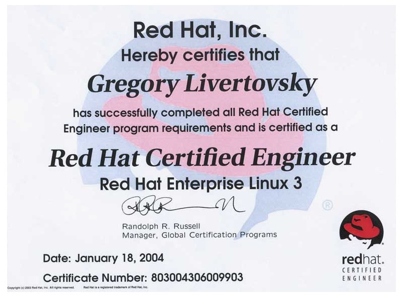 Examples Of Best Certificate Red Hat Certification
