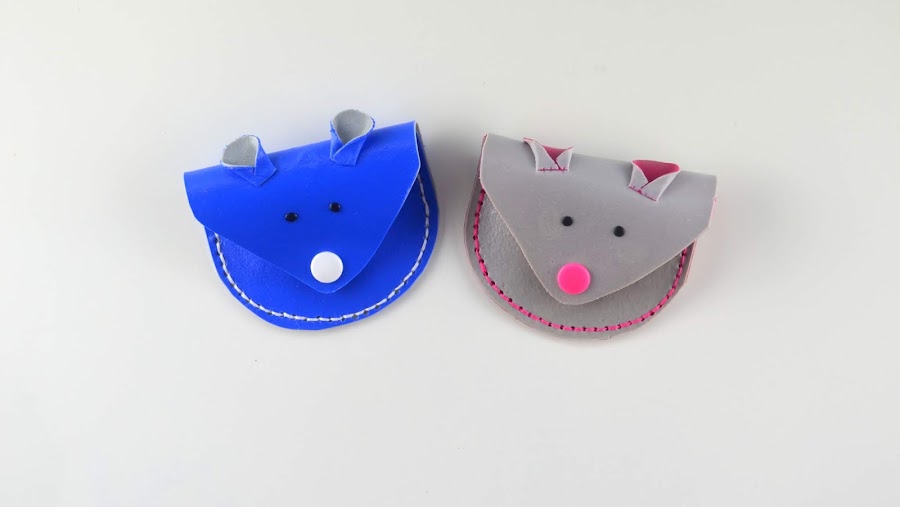 tutorial monederos fimo leather effect