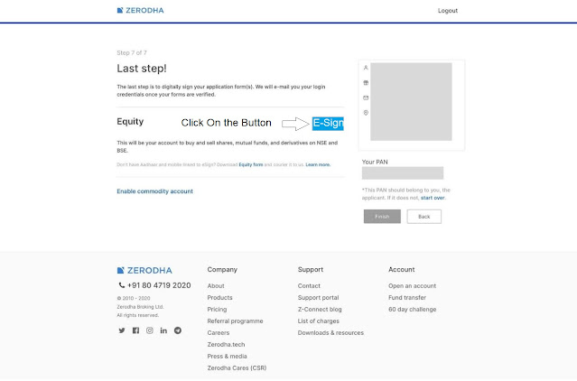 How To Open Zerodha Account opening process