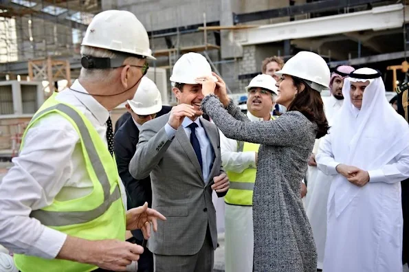 Crown Prince Frederik and Crown Princess Mary of Denmark visited King Abdullah Financial District, which is the new financial district in Riyadh and architects Henning Larsen Architects is behind