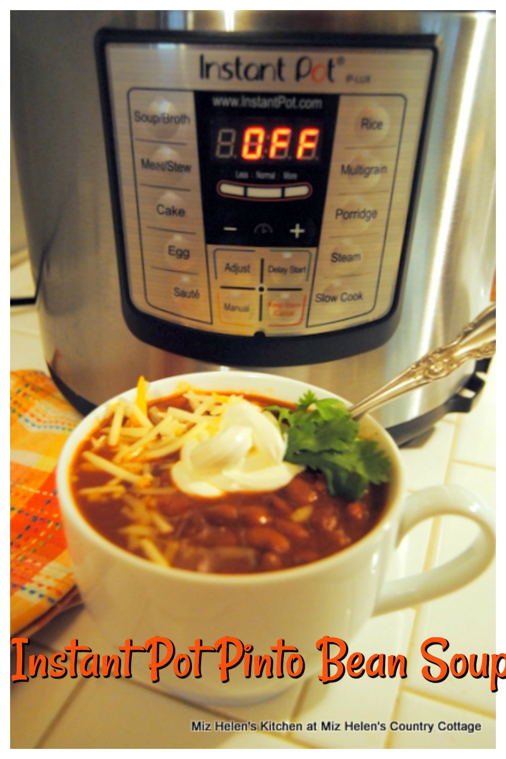 Instant Pot Pinto Bean Soup