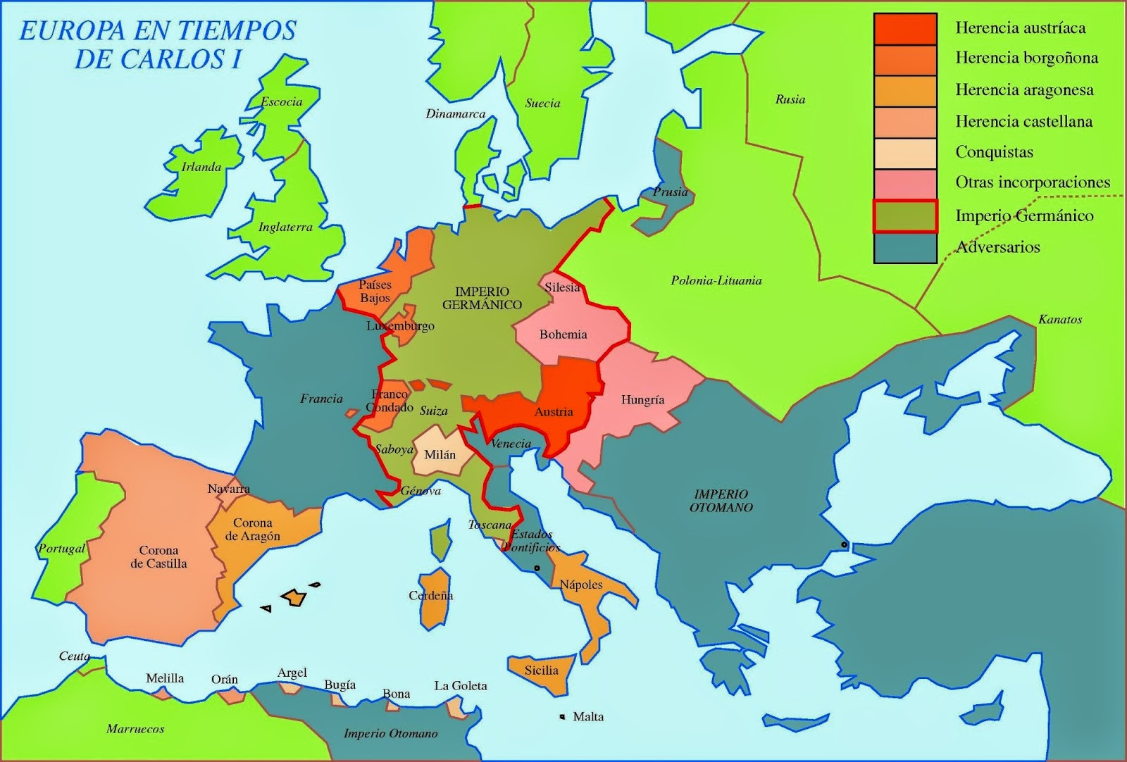 BLOG DE SOCIALES 3º ESO : CARLOS V (1516-1556)