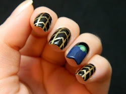 nails platypus gatsby dark glow polished