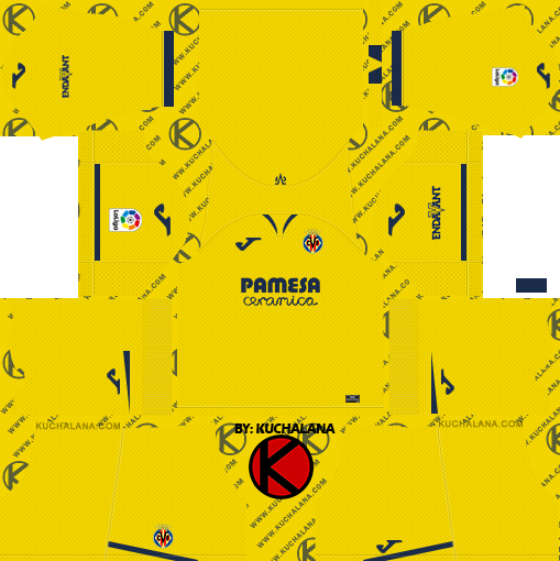 Villarreal CF 2019/2020 Kit - Dream League Soccer Kits