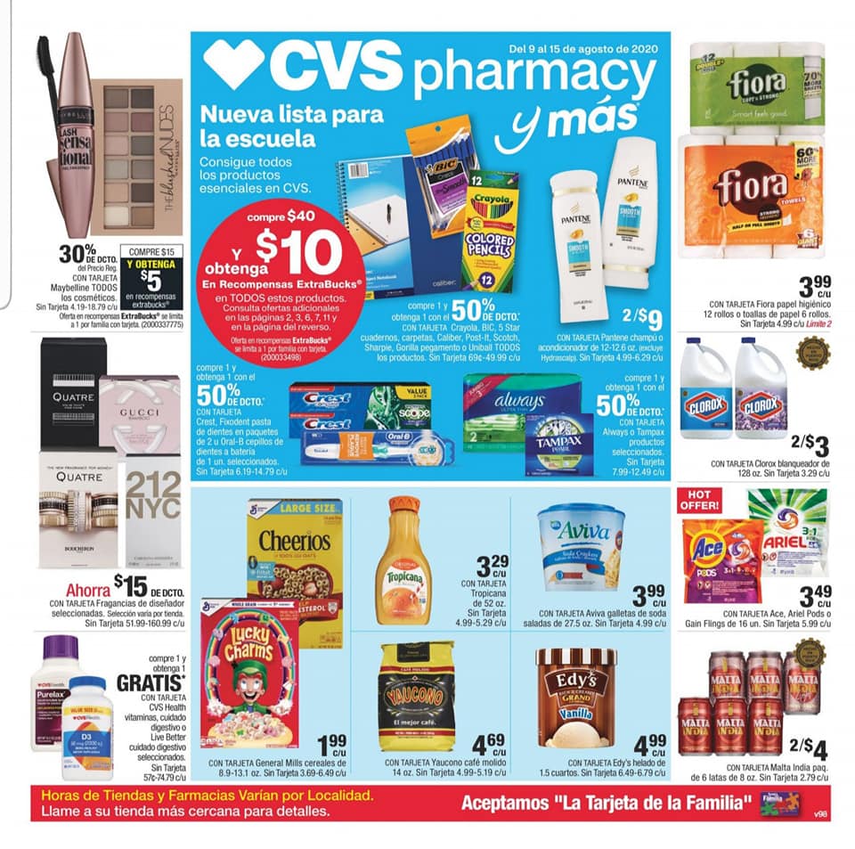 Ahorros Diarios Usando Cupones Especiales en las Farmacias CVS Puerto