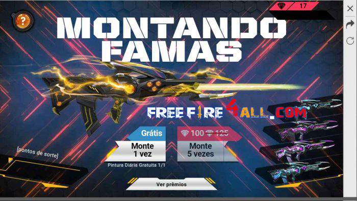 Nuevo Evento Montando Famas Free Fire