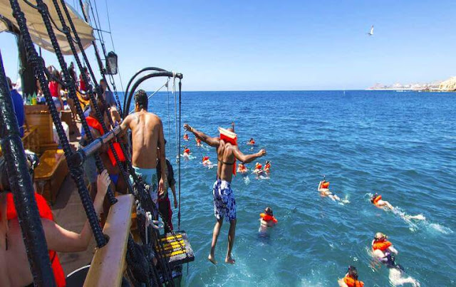 Snorkeling on a Pirate Ship in cabo