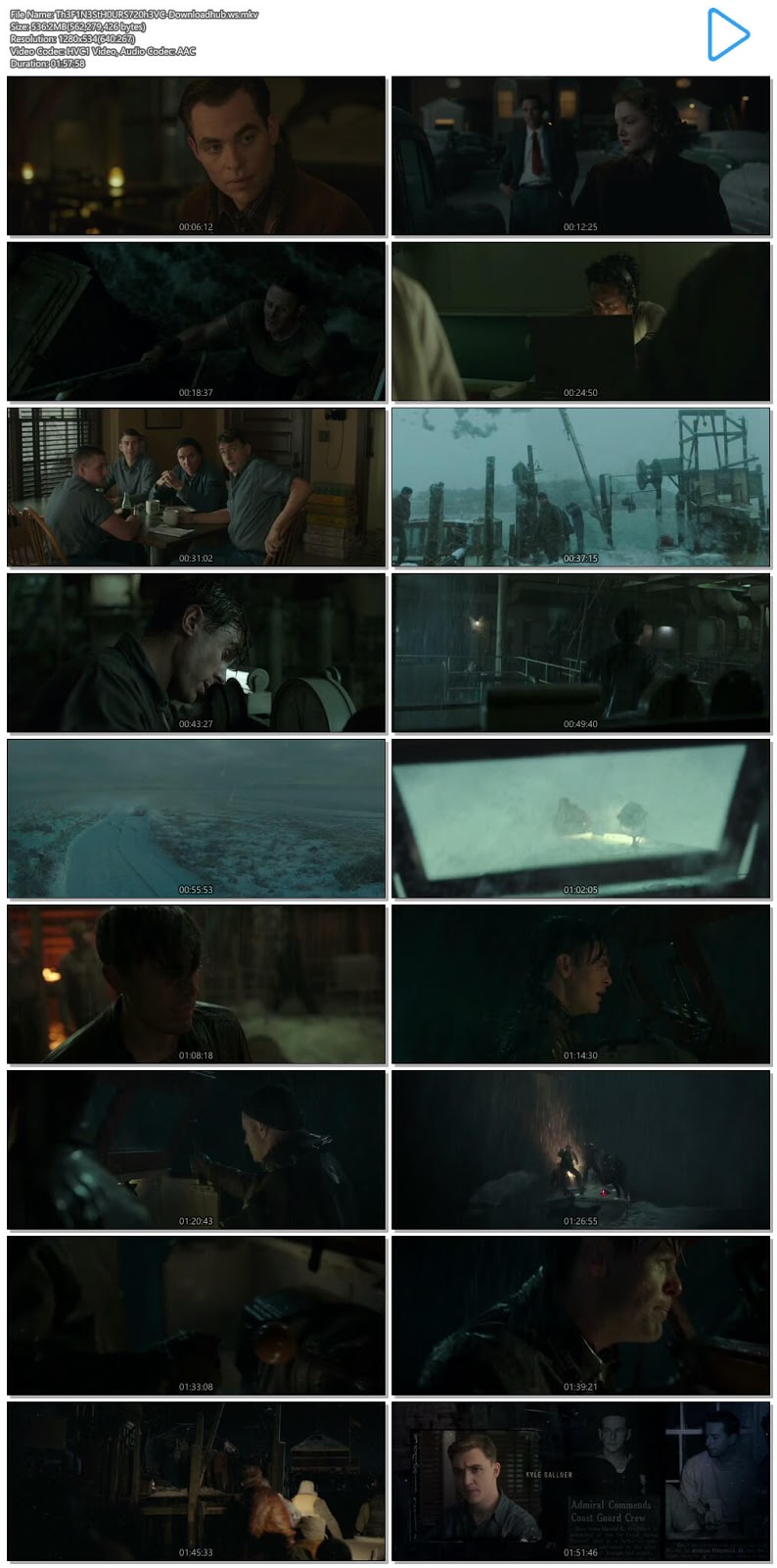 The Finest Hours 2016 Hindi Dual Audio 720p HEVC BluRay Free Download