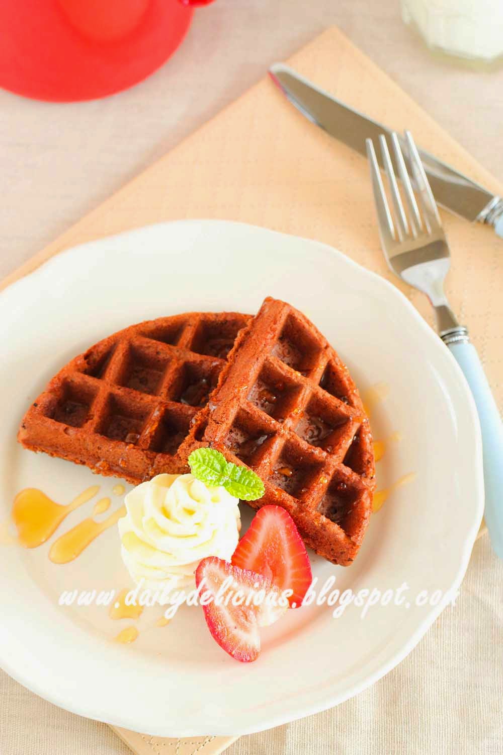 dailydelicious Chocolate brownie waffle
