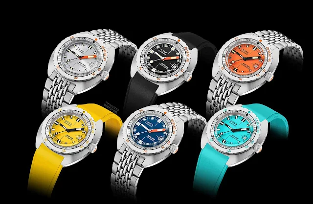 DOXA SUB 300 COSC, the new 2020 models in six colours