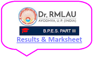 RMLAU Ayodhya BPE Part 3 Result 2021