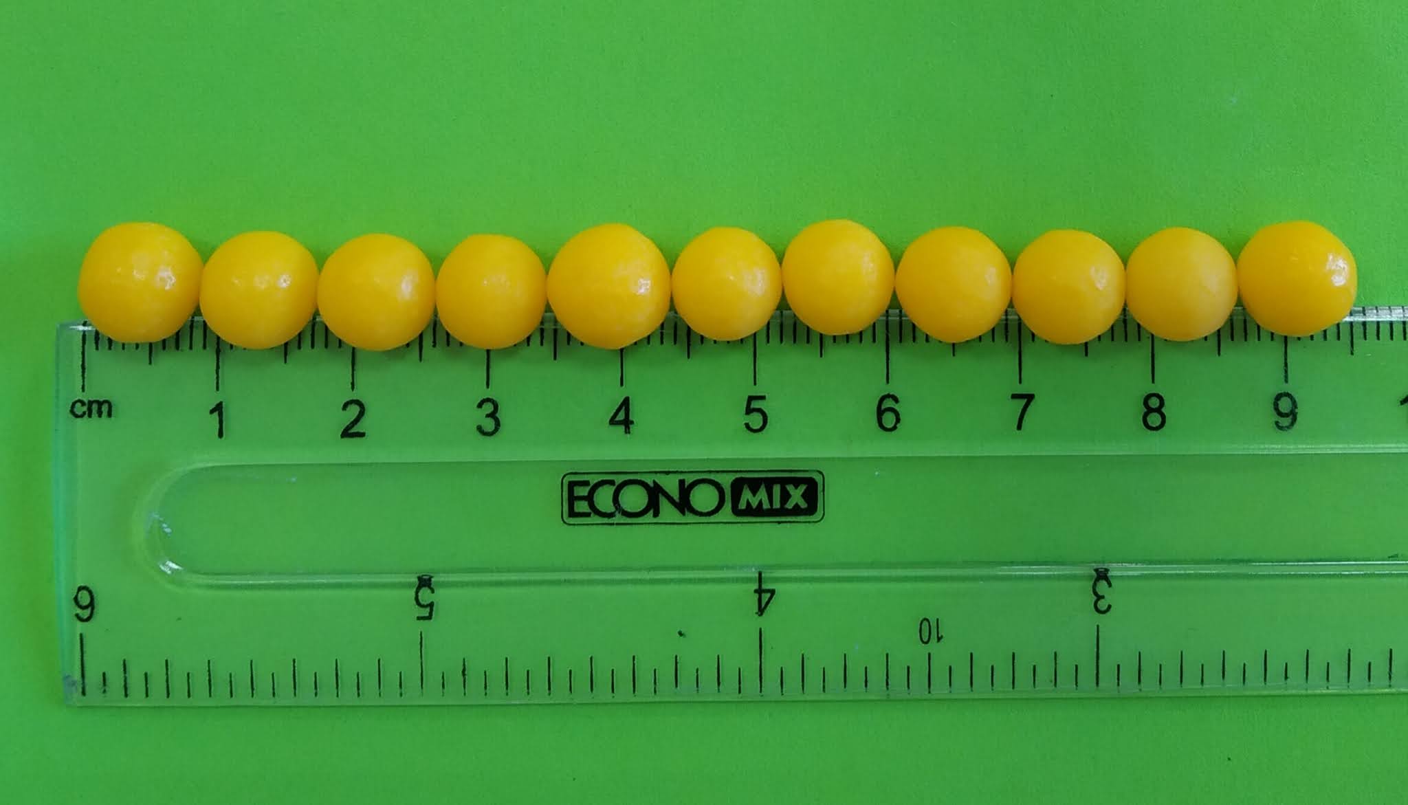 для определения диаметра одной горошины