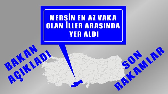 Bakan Açıkladı ; Mersin En Az Vaka Olan İller Arasında MERSİN,Anamur Son Dakika,Mersin Son Dakika,