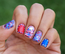 memorial nails nail polish finger enjoyed loose glitter really using