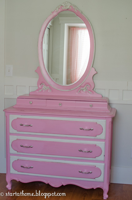 Pretty Pink Dresser Start At Home Decor