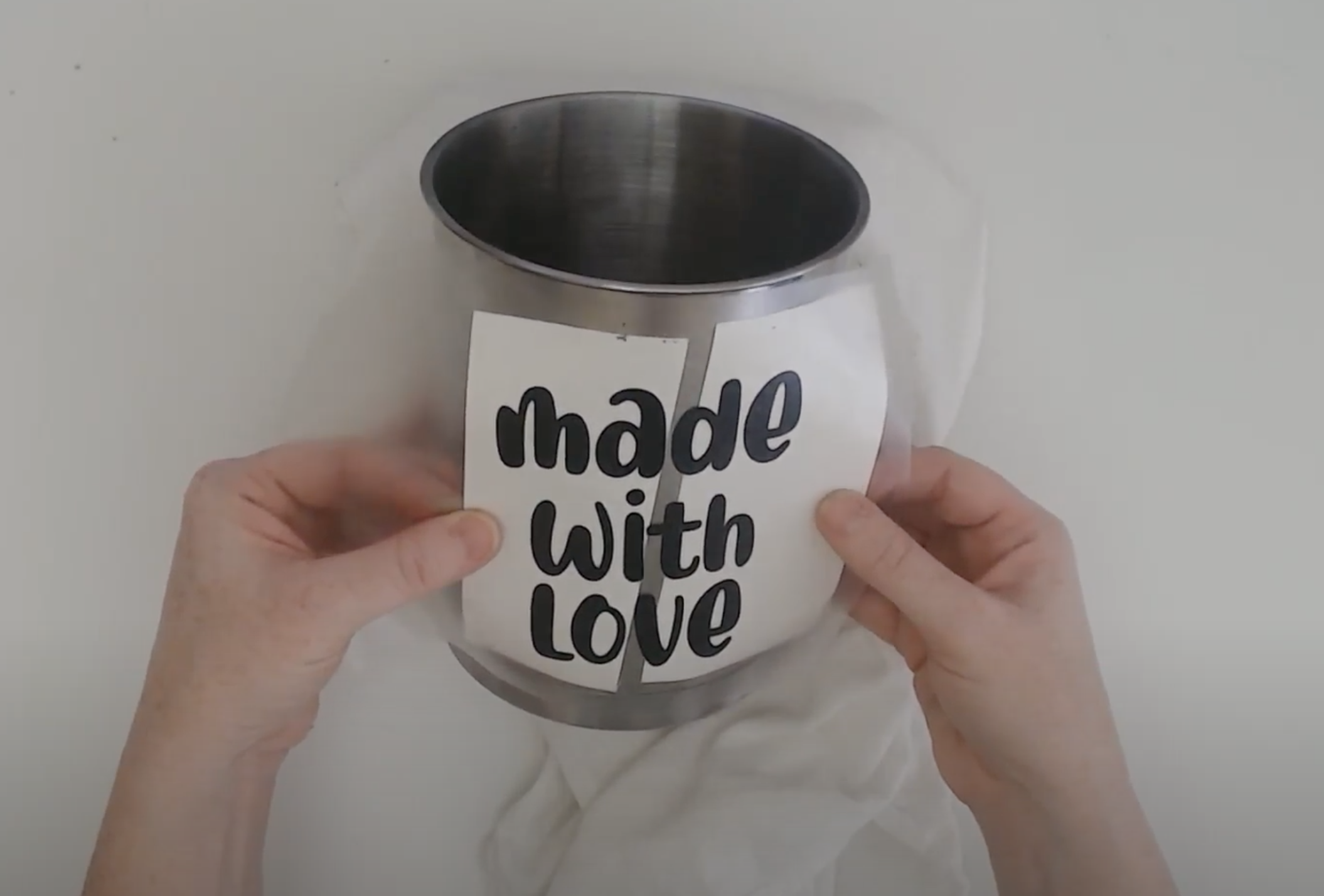 How to Put Vinyl on Cups and Tumblers So It's Straight - Silhouette School