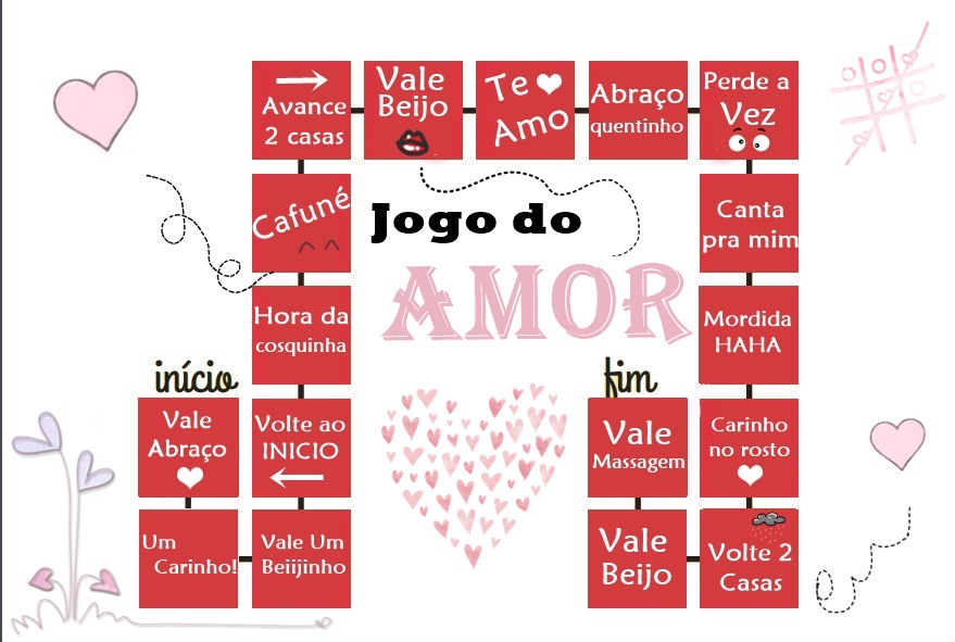 Tabuleiro do amor , jogo do amor