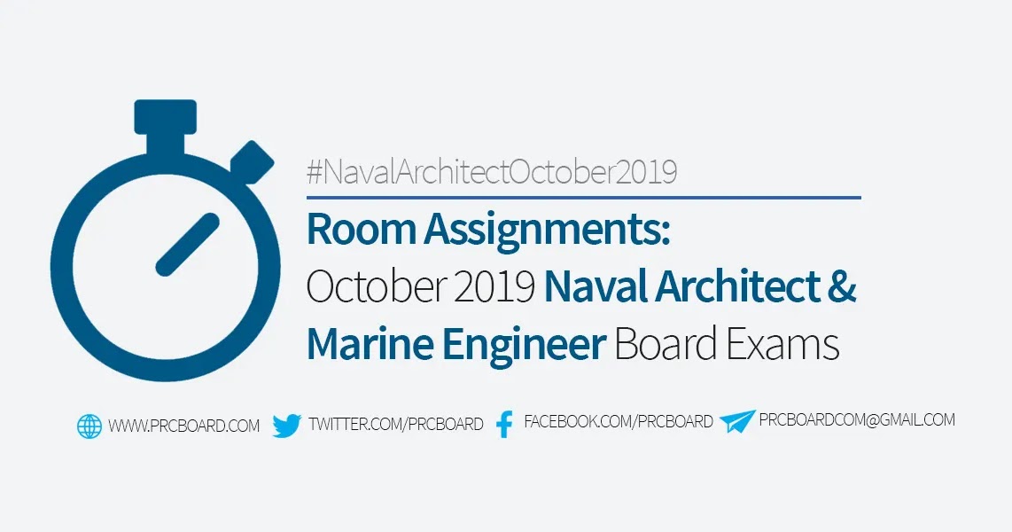 LIST, ROOM ASSIGNMENT October 2019 Naval Architect and Marine