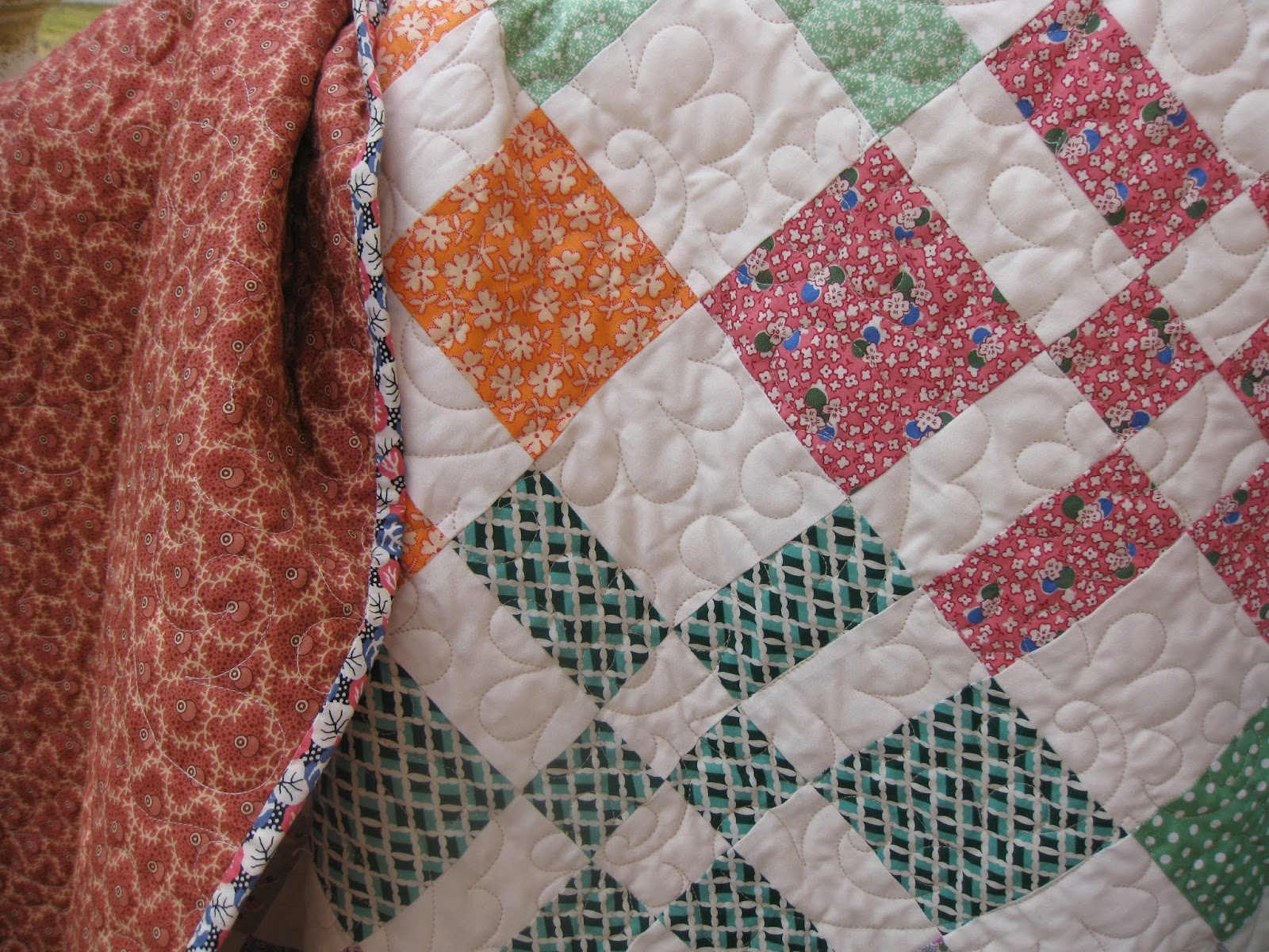 Millie's Quilting Disappearing Four patch quilt