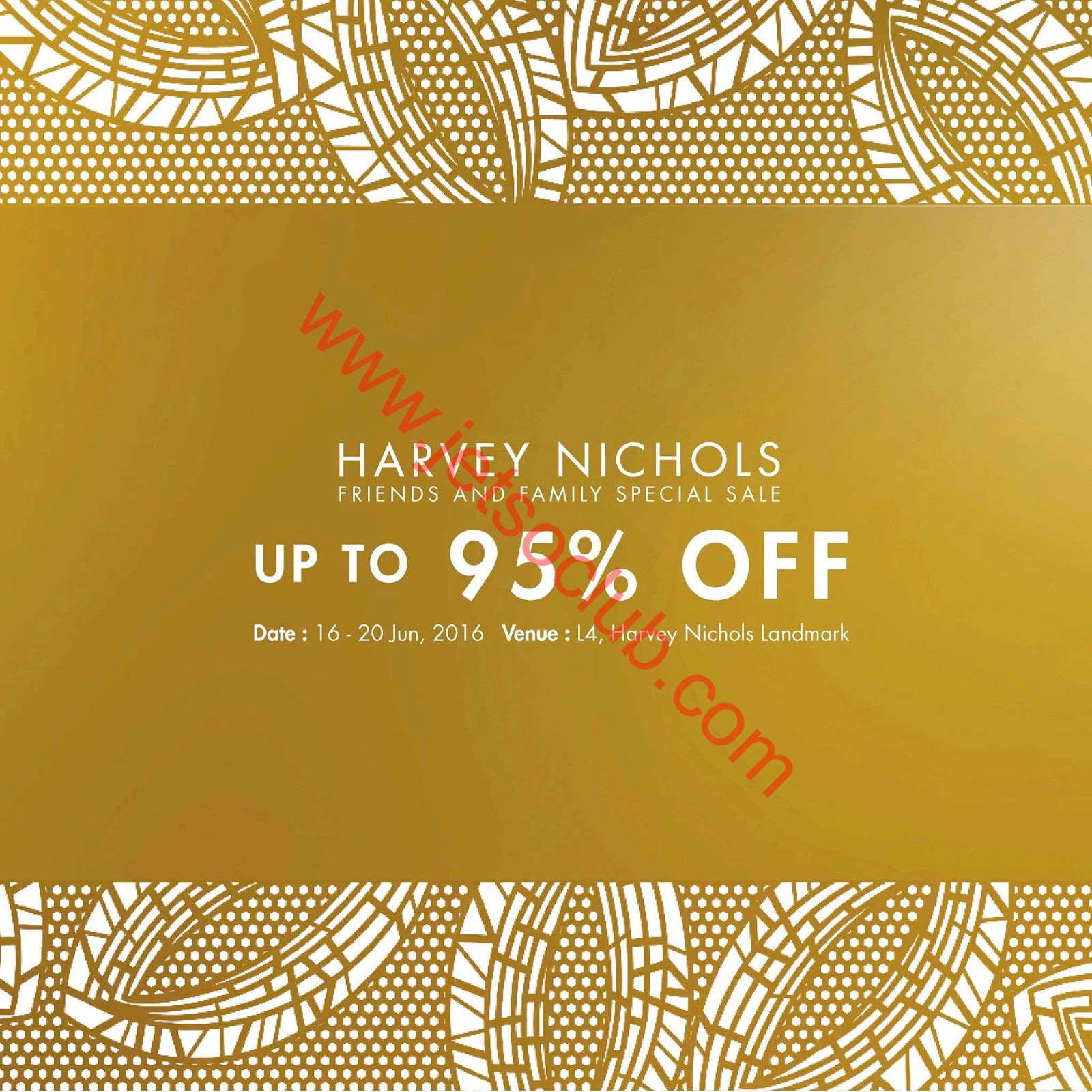 Harvey Nichols Friends & Family Sale（1620/6） ( Jetso Club 著數俱樂部 )