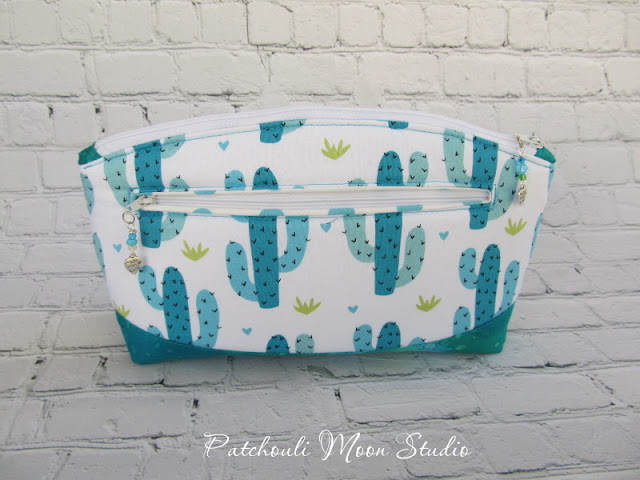 Patchouli Moon Studio~ Clematis Pouch with Boxed Corners in Two Sizes