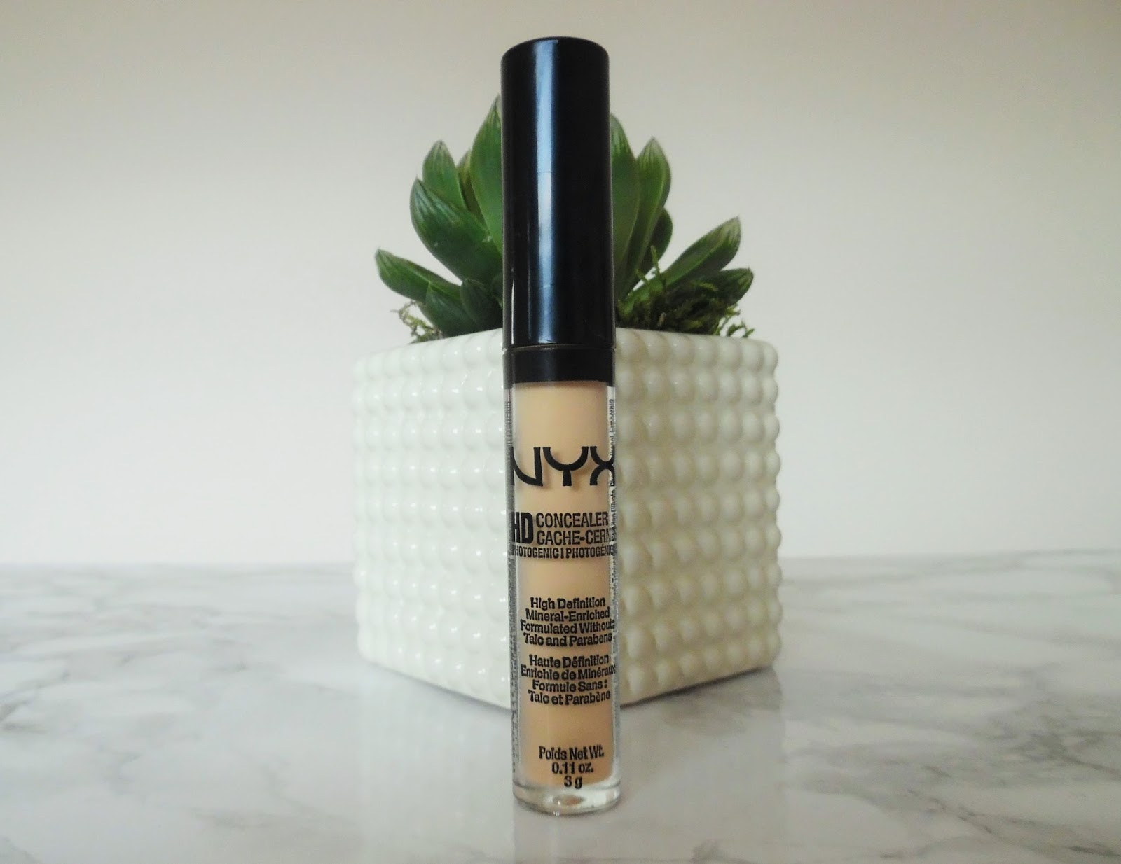 NYX HD Photogenic Concealer in Shade CW10 Yellow Review A Blushing