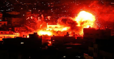 عاجل ..  أكثر من 200 صاروخ على إسرائيل رداً على قصف غزة .. و  إغلاق مطار بن غوريون نتيجة الهجوم الصاروخي