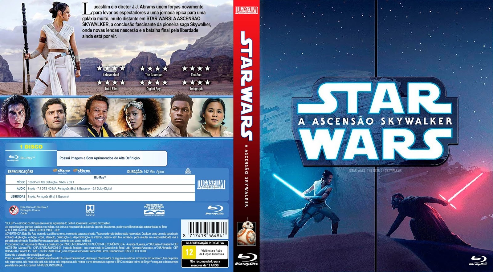 Blu-Ray Star Wars: A Ascenção Skywalker