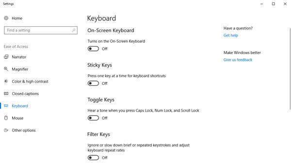 teclado en pantalla windows 10