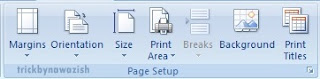 Page Layout Tab Excel