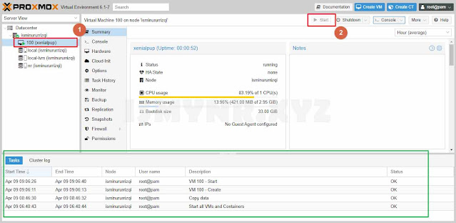 menambahkan guest os di proxmox