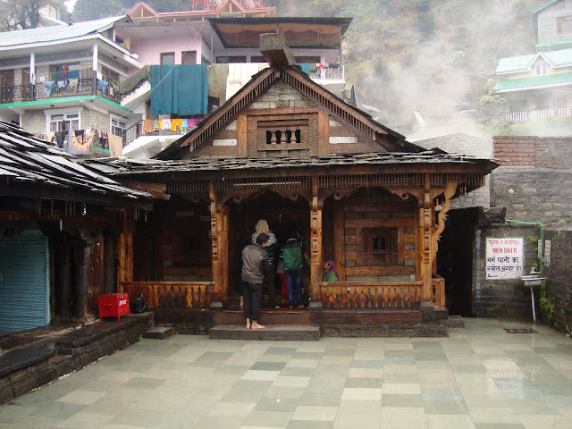 Vashishth Temple and Vashishth Baths - Vashishth Temple is around 6 km from Manali. The temple is dedicated to Sage Vashishth. Rishi Vashishth finds mention in the Rig Vedas and is one of the oldest Vedic Rishis. The temple is showcases beautiful wood carvings.  Vashishth Baths also known as Vashishth Springs are hot water sulfur springs, believed to possess medicinal values. It is believed that bathing in these water cures all kinds of skin diseases. Vashishth Baths are housed within the Vashishth Temple complex. The springs are channelized via pipes and end up in a public bath. People take a dip and bathe in these baths. Government has made elaborate arrangements and facilitated with separate bathing areas for men and women. You can take a dip in this bath and revitalize your body and soul. The area around Vashishth Temple is surrounded with several small shops where you can buy souvenirs and religious merchandise.