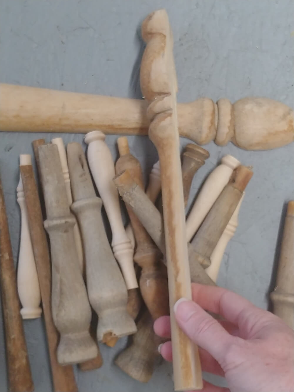 Repurposed Spindle Valance Little Vintage Cottage