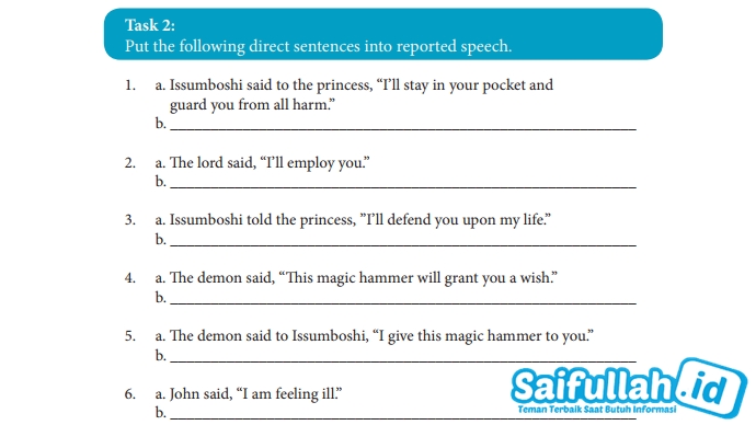 Pembahasan Soal Bahasa Inggris Grammar Review Task 2 Chapter 12 Hal 165 166 Kelas 10 Saifullah Id