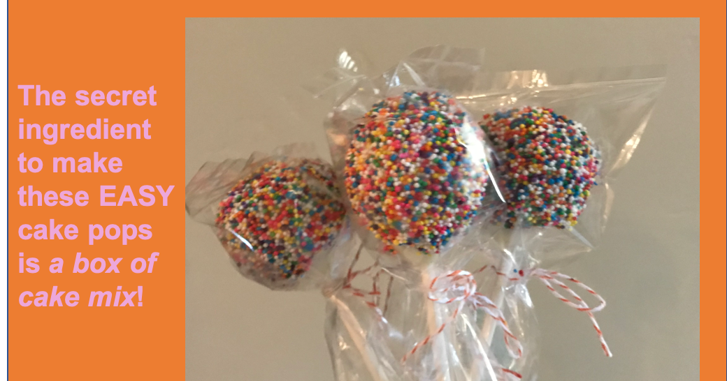 Recipe Easy Vanilla Cake Pops with Sprinkles using Cake Mix Dallas