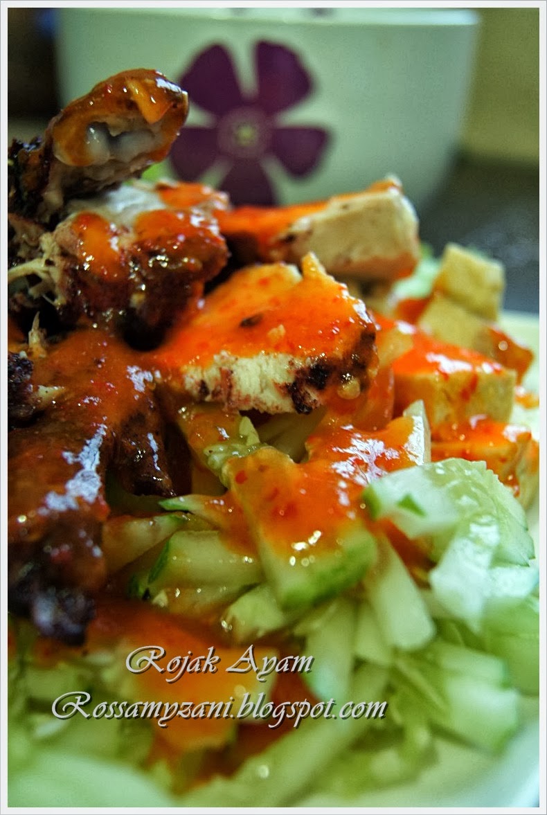 Dari DuniaKu...: Rojak Ayam - Resepi simple sangat!