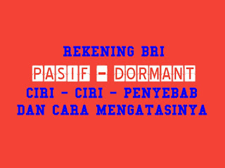 Rekening BRI pasif