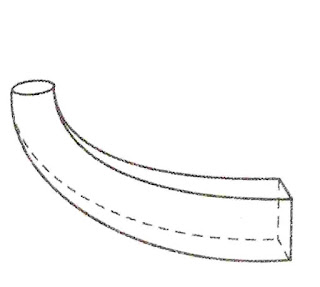 Elbow draft tube