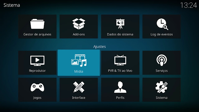 central-multimídia-kodi-cinema-linux-flatpak-tv-digital-filmes-musicas